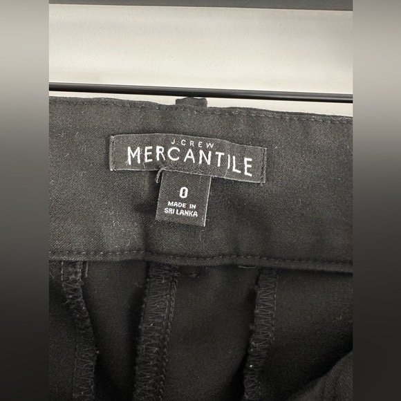 J Crew Mercantile Slim-fit full-length trouser pants black size 0 - Picture 3 of 10